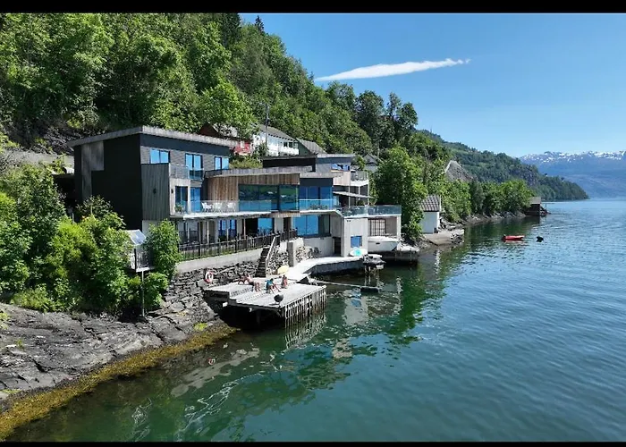 Panoramaresort In Hardangerfjorden I Sjokanten Ved Hardangerfjorden For 7 Personer Boat , Sauna,kajak, Sup For Rent 公寓 厄于斯特瑟